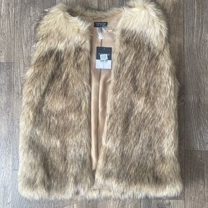 TopShop Faux Fur Vest